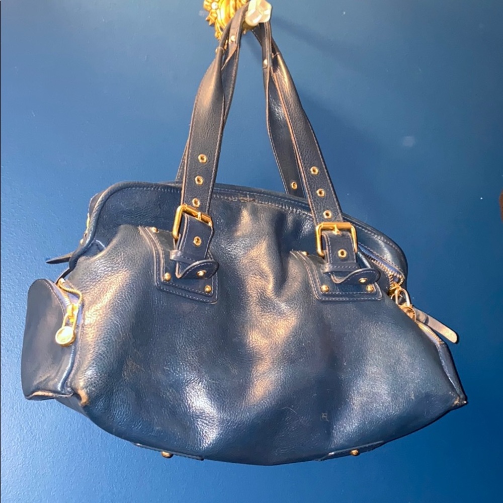 Marc Jacobs blue bag.